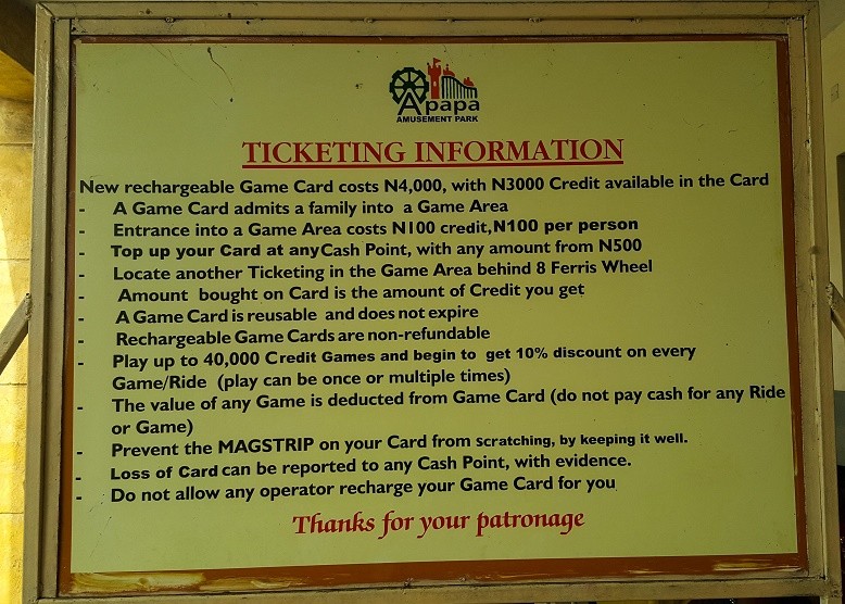 tips to visit apapa amusement park