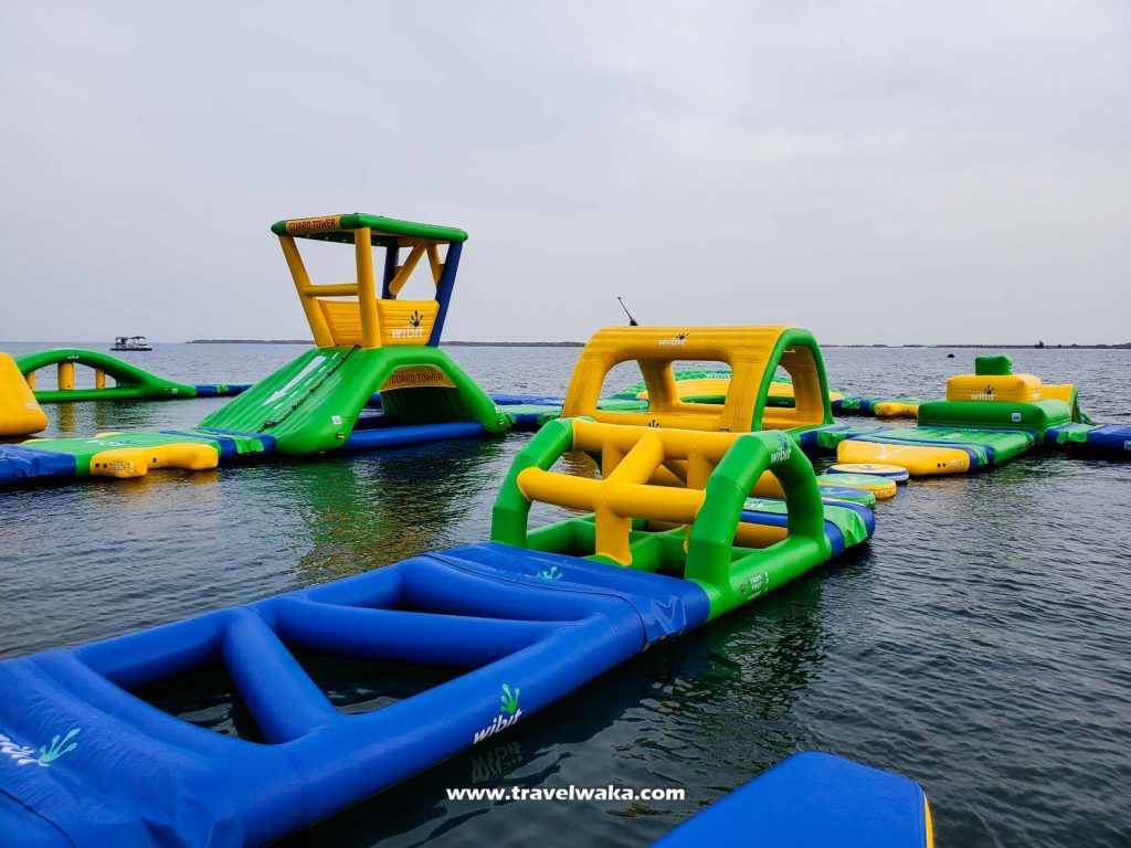 inflattable water park