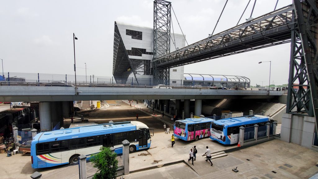 brt metro buses at oshodi