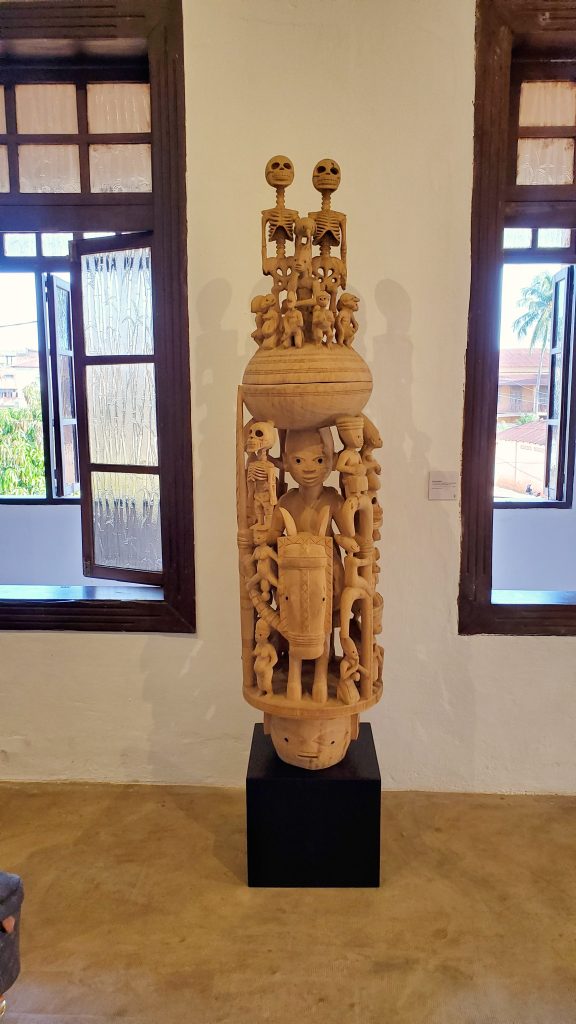 scupture artwork in benin
