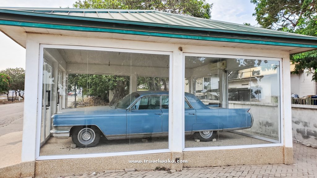 kwames car at the museum
